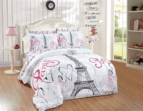 paris bedspread twin|Amazon.com: Paris Themed Twin Bedding.